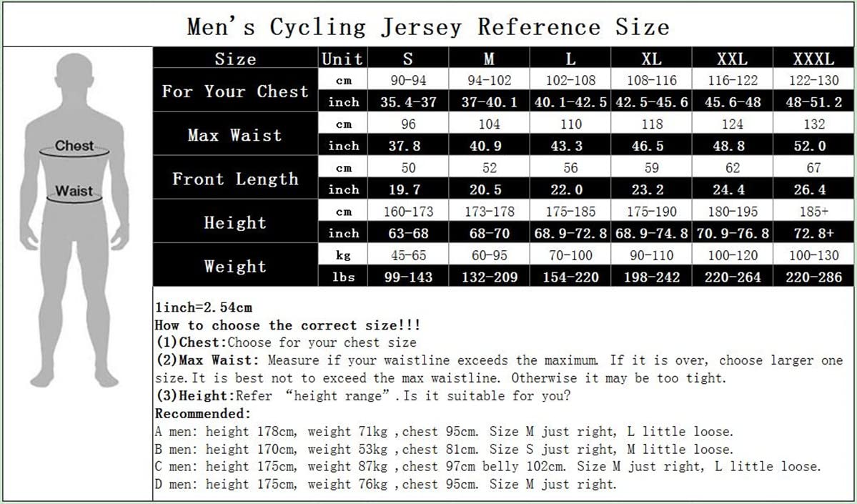 Men's Cycling Jersey Full Zip Bike Shirt - Breathable Racing Top for Road & Mountain Biking - Perfect for Cycling, Training & Outdoor Sports