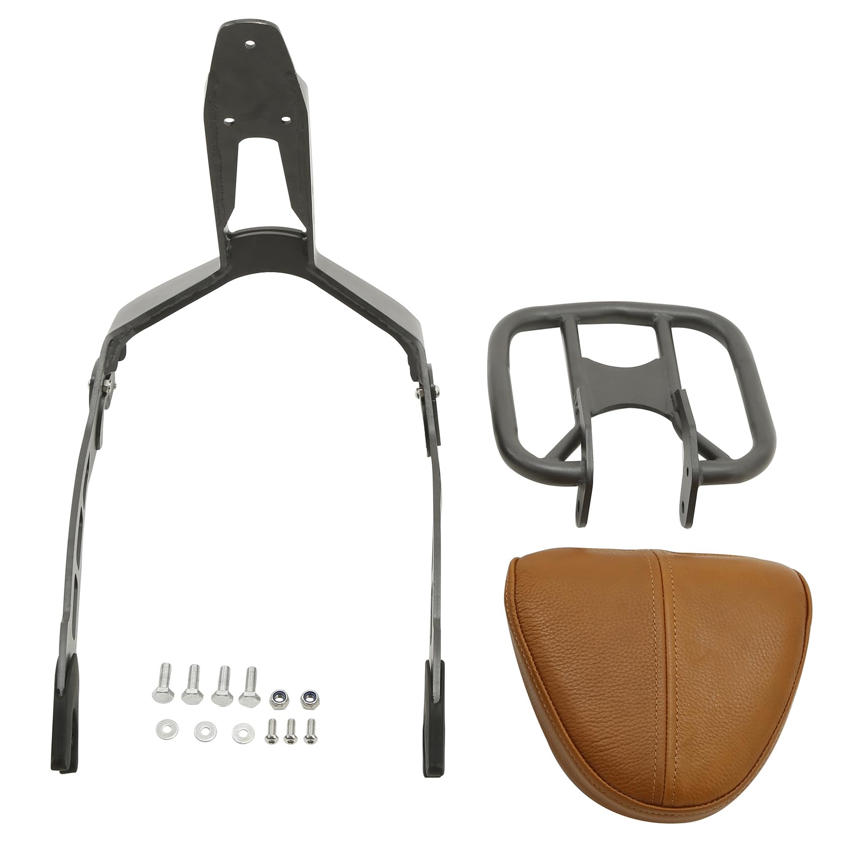 Detachable Passenger Backrest Sissy Bar with Luggage Rack for Indian Scout Sixty 2016-2024 - Comfortable & Secure Riding Accessory for Long Distance Motorcycle Trips