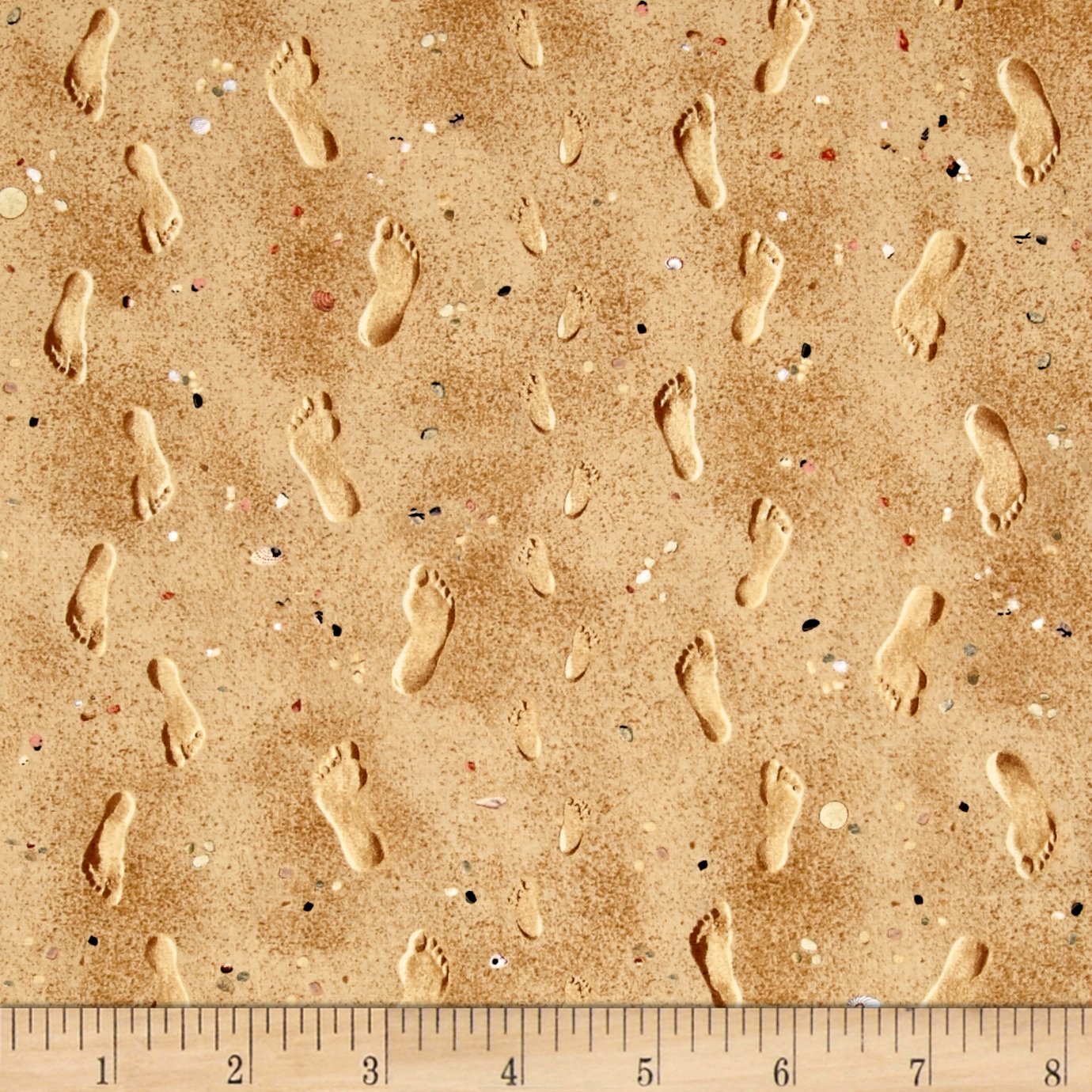 Elizabeth's Studio Beach Kids Quilt Fabric - Sand Color 100% Cotton Fabric by The Yard for DIY Baby Blankets, Nursery Decor & Summer Quilting Projects