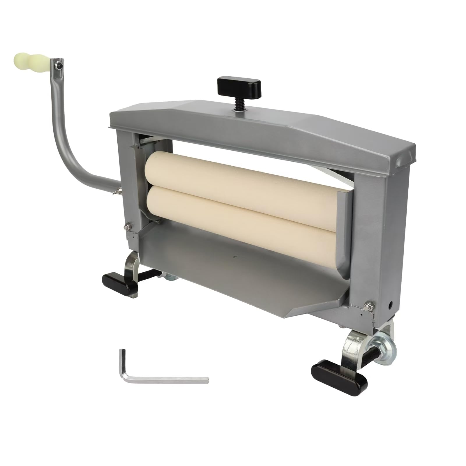 Heavy Duty Clothes Wringer - Off Grid Laundry Wringer for Chamois Cloth, Sponge & Towels | Durable Steel Frame with Rubber Rollers | Perfect for RV, Camping & Emergency Preparedness