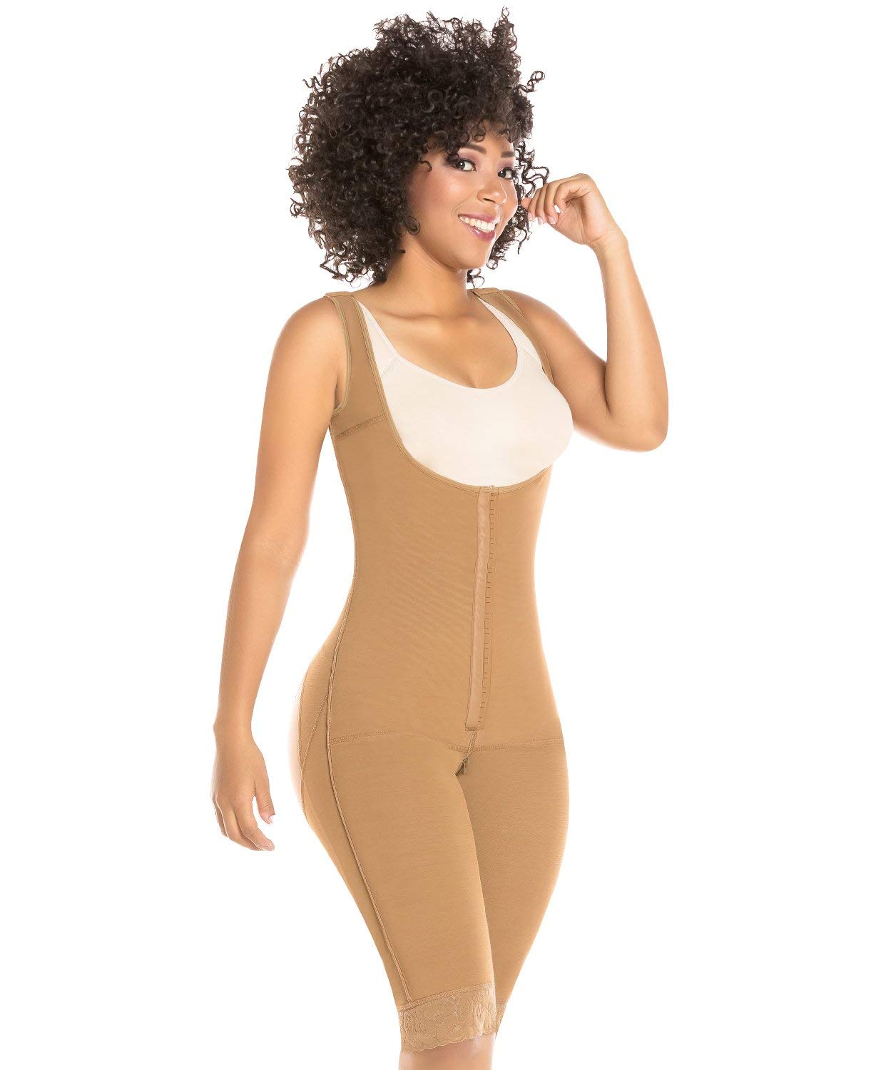 Post Surgery Girdle for Women - High Back Front Closure One Piece Shapewear C9019 - Colombian Post Op Recovery & Body Shaping Garment - Ideal for Tummy Tuck, Liposuction & C-Section Recovery