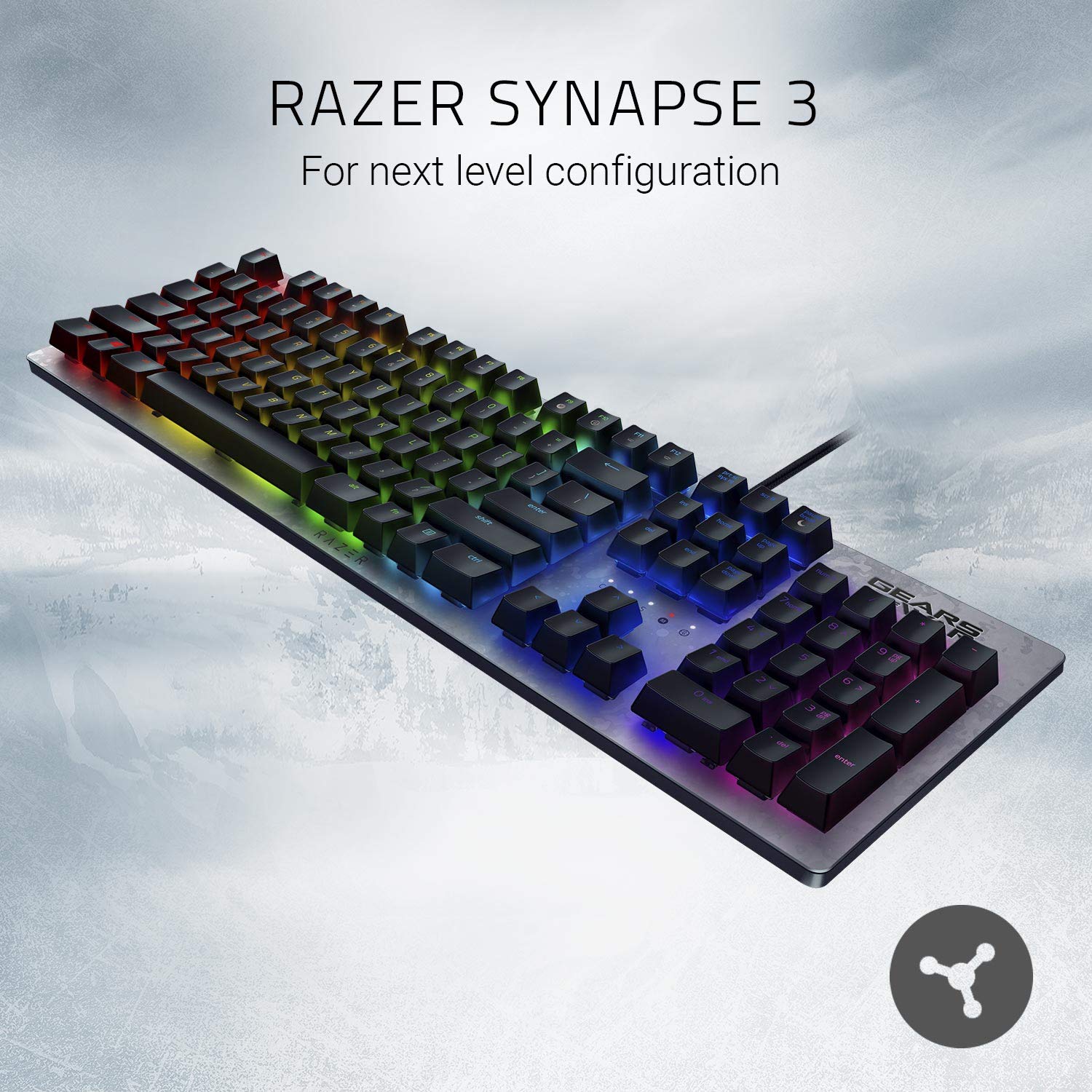 Razer Huntsman Gaming Keyboard - Fastest Optical Switches, Customizable Chroma RGB, Programmable Macros | Perfect for Competitive Gaming, Streaming & Office Work (Gears of War 5 Edition)