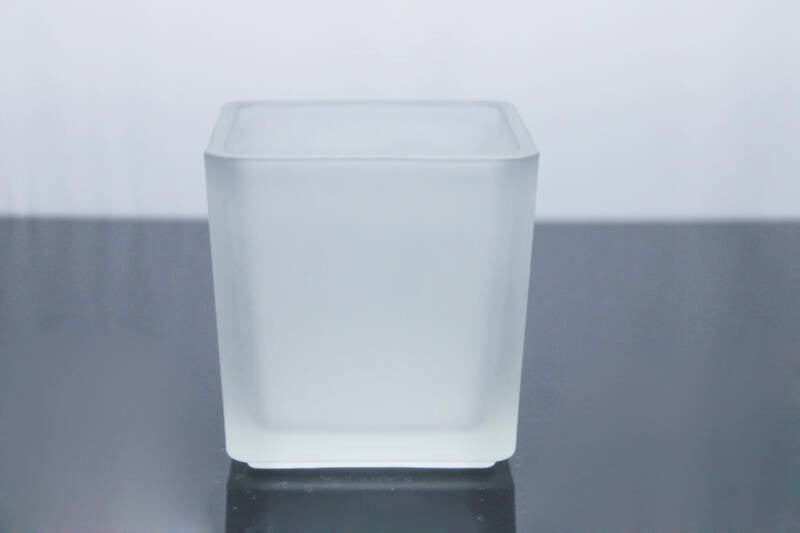 10 Pack Square Frosted Glass Tealight Candle Holders - 5cm Small Cube Votive Candle Holders for Wedding, Party, Holiday & Home Decor - Perfect for Centerpieces, Table Settings, Romantic Ambiance