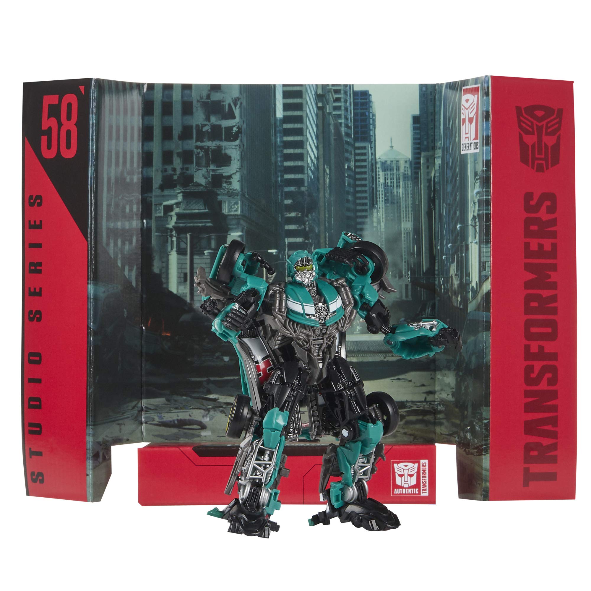 Transformers Toys Studio Series 58 Deluxe Class Dark of The Moon Movie Roadbuster Action Figure – 4.5-inch Collectible Robot Toy for Adults & Kids Age 8+ | Perfect for Display, Play, and Movie Reenactments