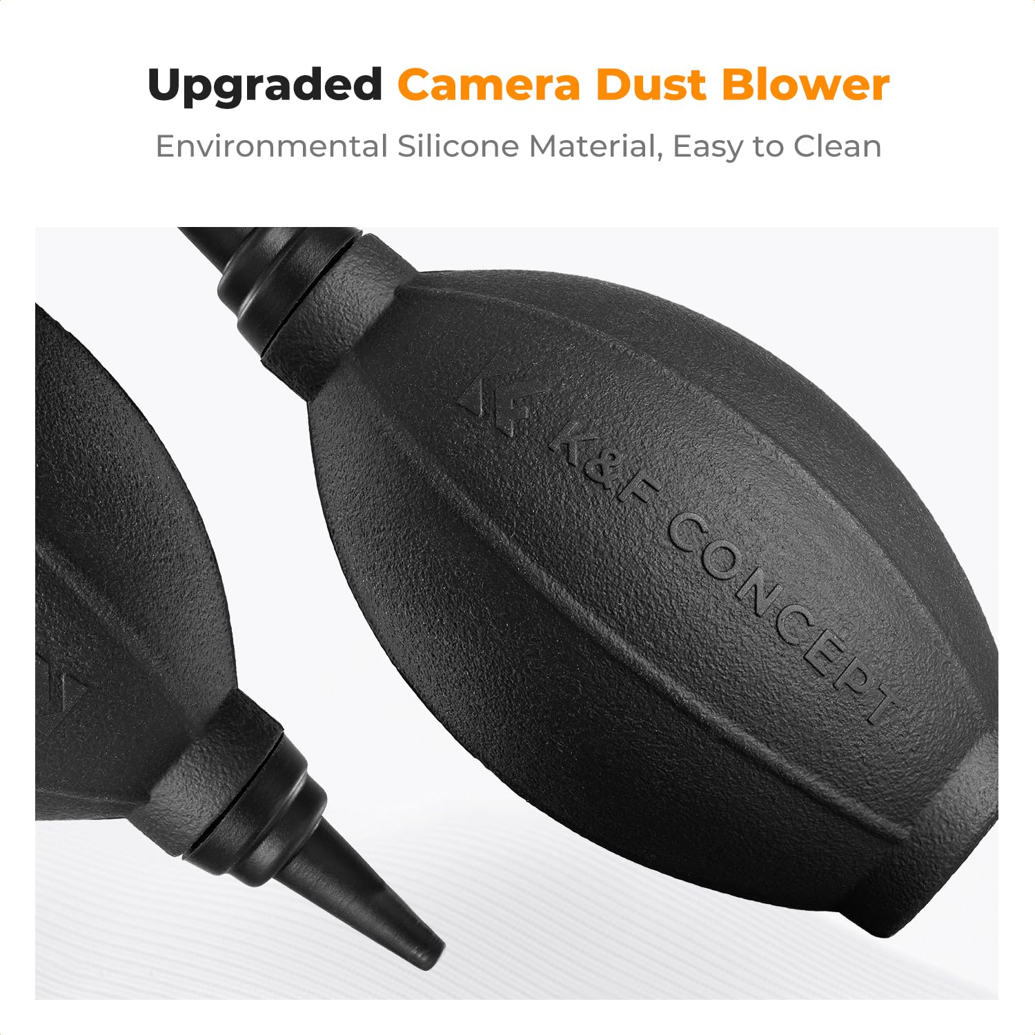 **K&F Concept 4-in-1 Camera Cleaning Kit – Lens Brush Pen, Rocket Air Blower, Microfiber Cloth & Lens Cleaner for DSLR Cameras (Canon, Nikon, Pentax, Sony) – Perfect for Travel, Outdoor & Studio Photography**