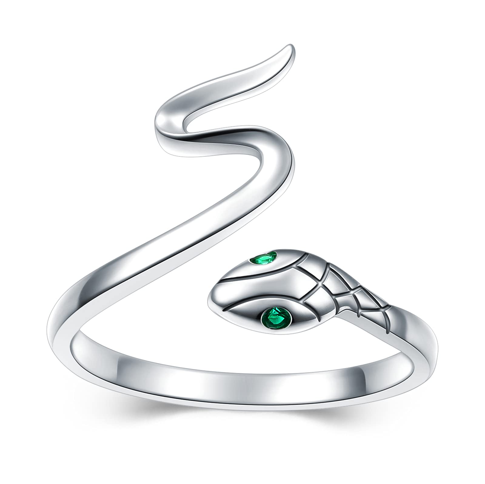 Yearace 925 Sterling Silver Filigree Ivy Wild Band Ring - Adjustable Inspirational Hand Ring for Women & Girls | I Am Enough Ring, Snake Ring Design | Perfect Graduation Jewelry Gift for Her | Ideal for Everyday Wear, Special Occasions & Self-Empowerment