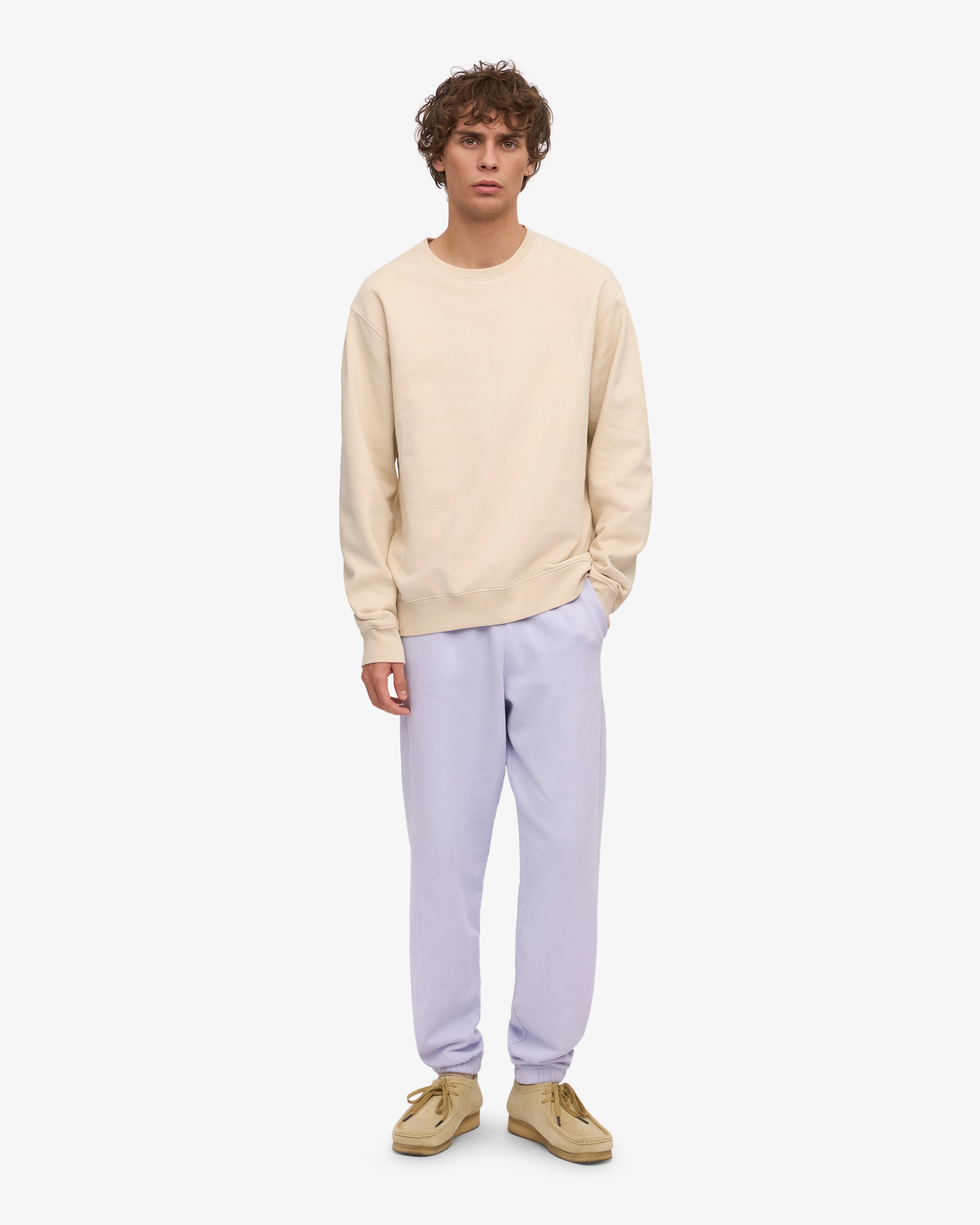 Organic Cotton Sweatpants for Women - Soft Lavender Lounge Pants | Comfortable Casual Wear for Yoga, Home & Relaxation