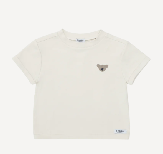 Donsje Jarne Koala T-Shirt for Kids (9 Months to 4 Years) - Soft Cotton Baby & Toddler Shirt with Cute Koala Design - Perfect for Playdates, Daycare & Casual Outings