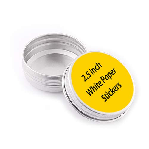 240 Premium Custom Uncoated Paper Stickers - 2.5 Inch Round Personalized Labels for Business with Logo, Name & Images | Perfect for Product Packaging, Branding & Marketing Materials