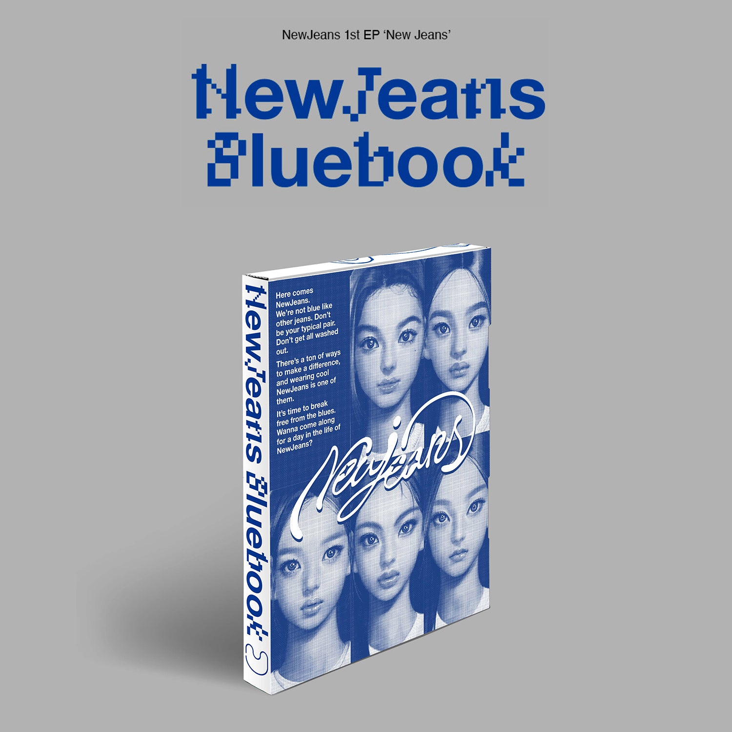 NewJeans 1st EP Album 'New Jeans' (Bluebook) - K-Pop Music CD for Fans, Collectors & Gift Giving