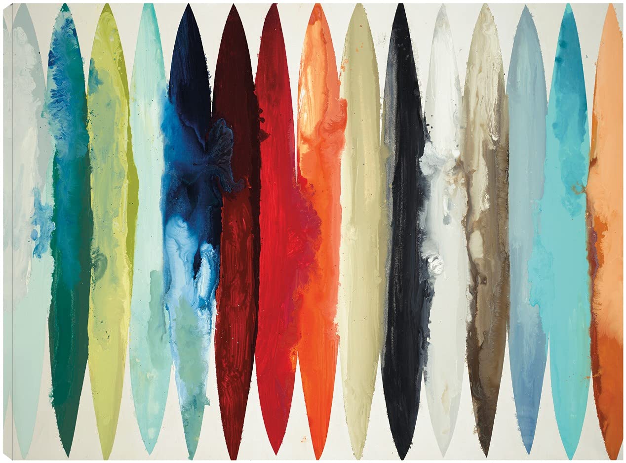 Premium Fine Art Canvas Wall Decor - Even Flow Painting by Artist Randy Hibberd - 32x24 Inch Ready-to-Hang Abstract Artwork for Living Room, Bedroom, Office & More - Perfect for Modern Home Decor & Gift Giving