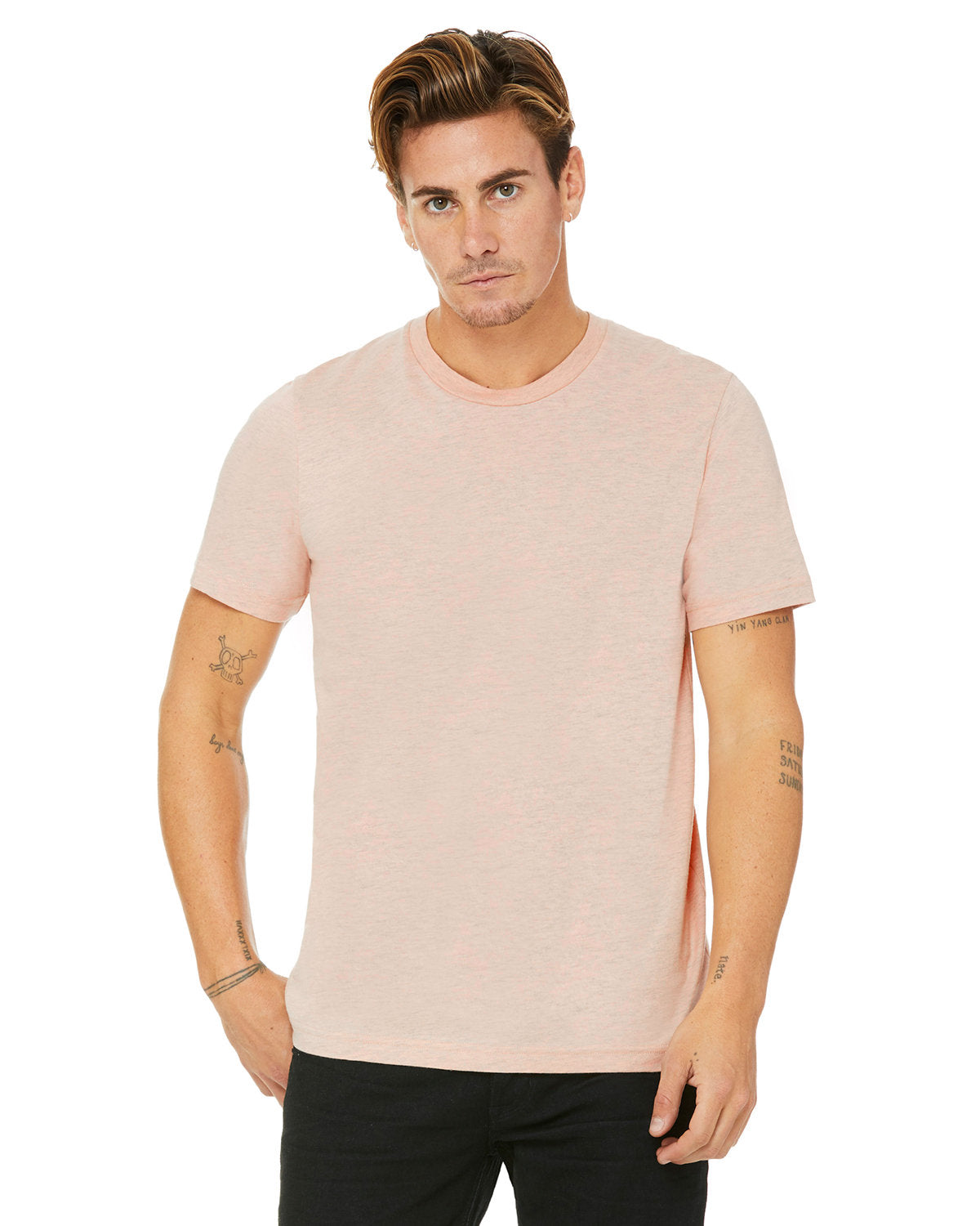 Bella + Canvas 3001CVC Unisex Heather CVC Crew Neck T-Shirt - Soft Cotton Blend Tee for Men & Women - Perfect for Casual Wear, Screen Printing & Everyday Outfits