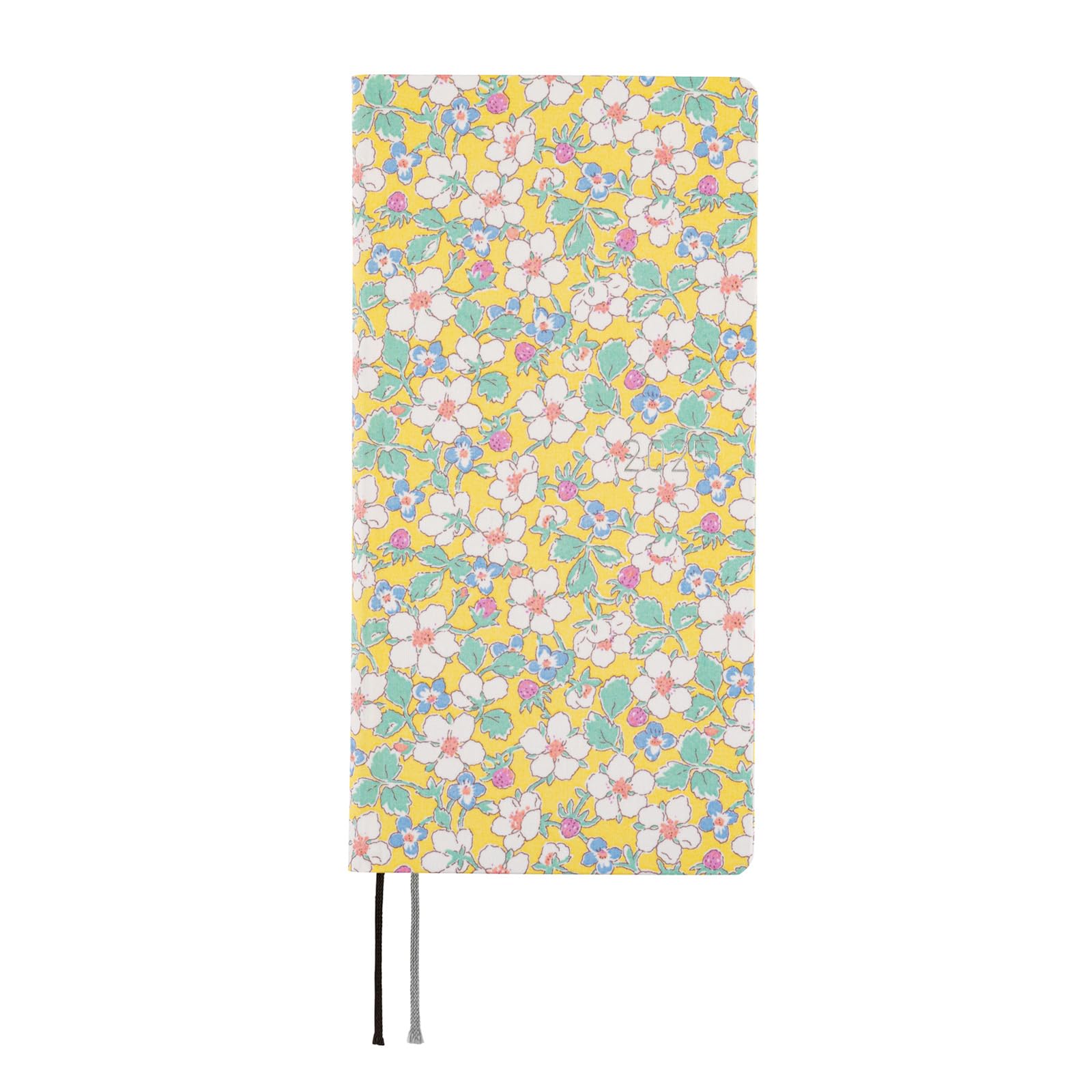 Hobonichi Techo 2025 Weekly Planner - English Version, Tall & Slim Size, January Start Date, Liberty Fabrics Paysanne Blossom Design | Perfect for Daily Scheduling, Journaling & Productivity Tracking
