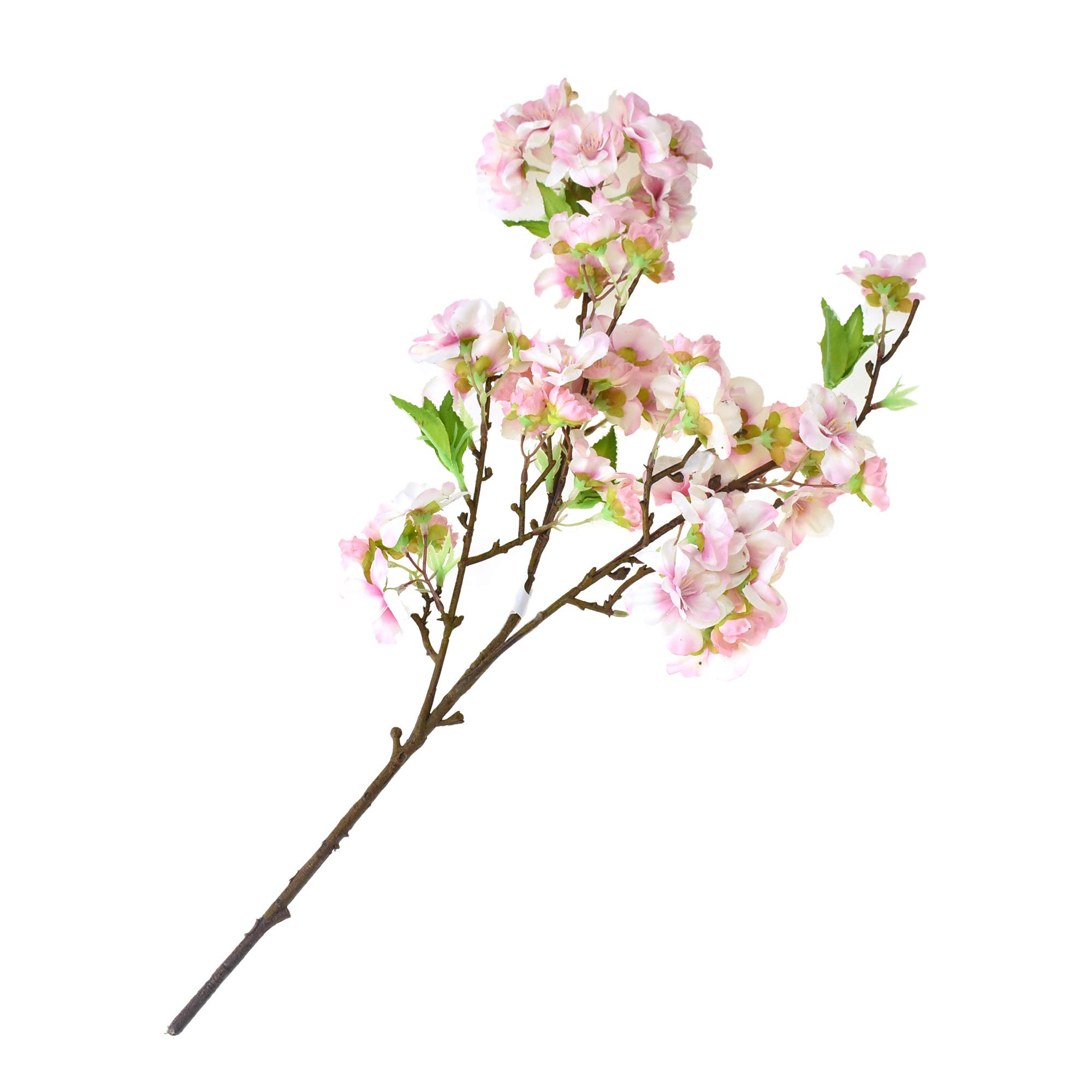 Homeford 19-Inch Pink Artificial Cherry Blossom Floral Spray Pick - Realistic Silk Flowers for Home Decor, Wedding Centerpieces & Spring Table Arrangements