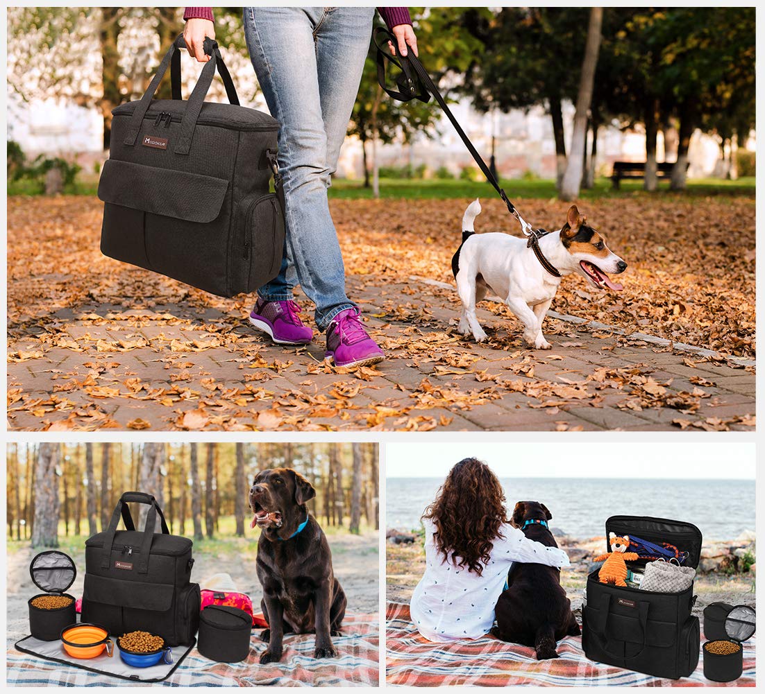 Modoker Pet Travel Bag - Airline Approved Tote Organizer for Dogs & Cats with Multi-Function Pockets - Perfect for Weekend Trips, Vet Visits & Outdoor Adventures