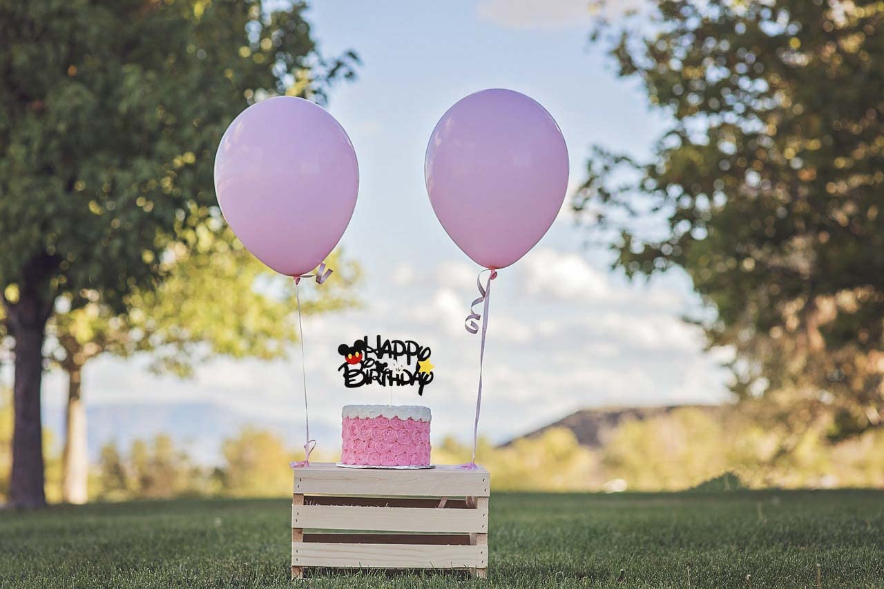 Mickey Mouse Happy Birthday Cake Topper - Disney Cartoon Party Decorations for Mickey Themed Birthday Celebrations, Baby Showers & Special Events