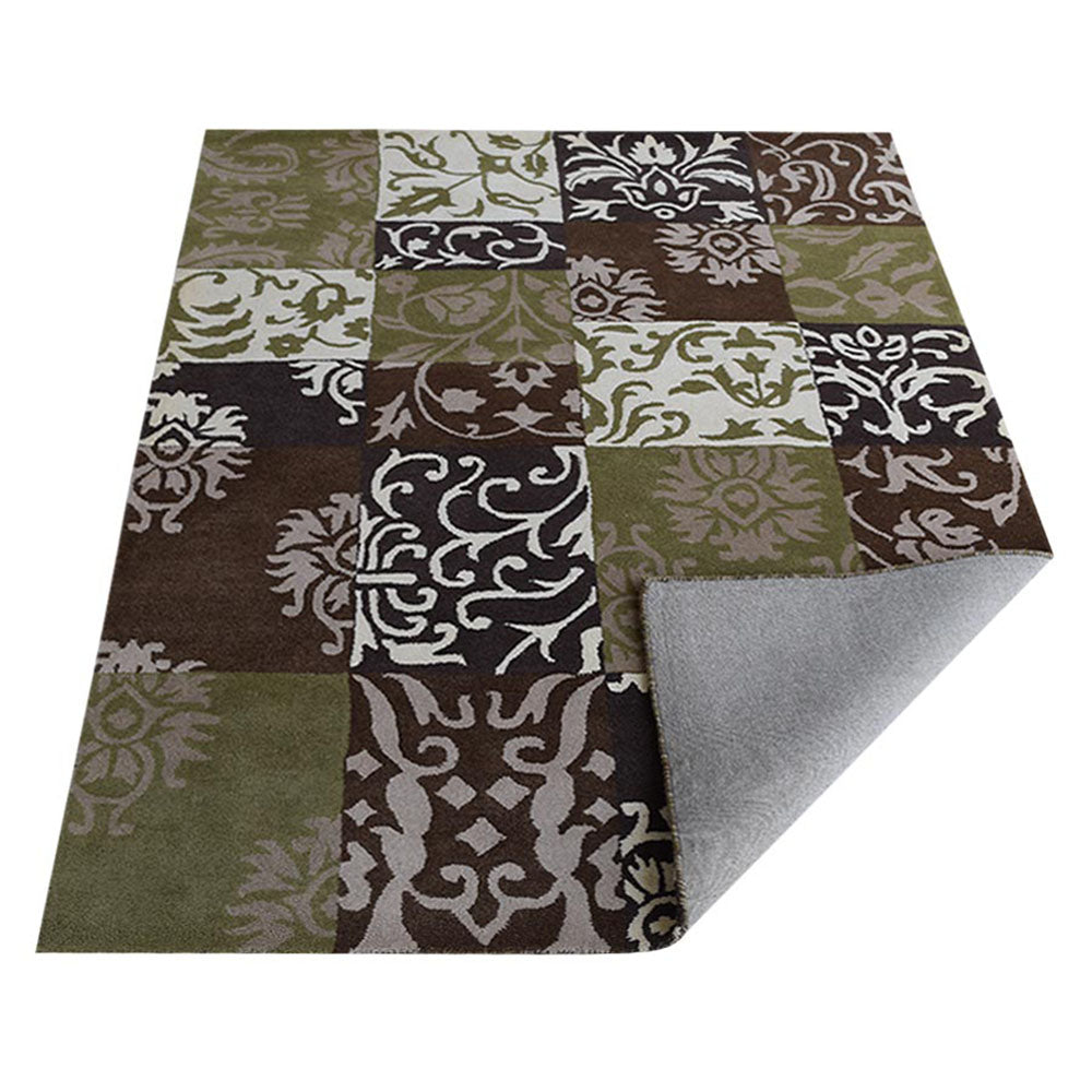 Premium Hand Tufted Hibiscus Floral Area Rug - Soft Non-Slip Living Room Carpet for Bedroom, Nursery & Home Decor