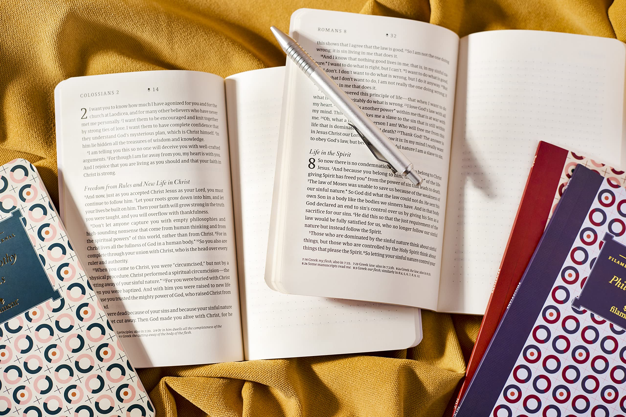 NLT Filament Bible Journal: Romans - Softcover Study Guide for Personal Devotion & Small Group Discussions