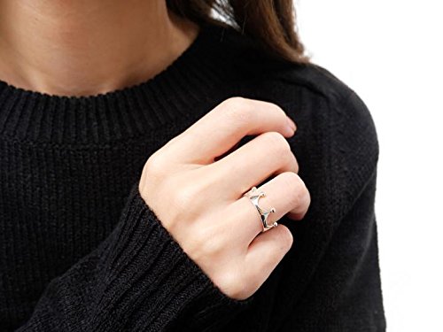 SOVATS Crown Tiara Princess Ring for Women - 925 Sterling Silver Rhodium Plated Royal Jewelry, Dainty Promise Band, Elegant Gift for Her | Perfect for Weddings, Prom, Parties & Special Occasions
