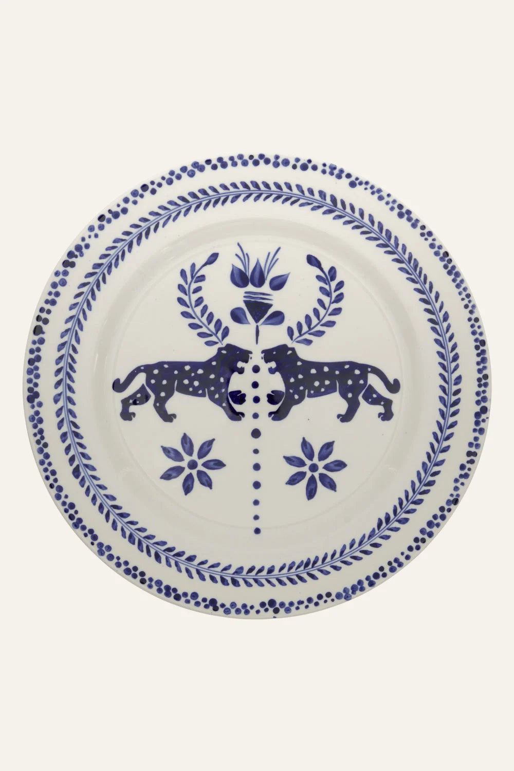Premium Porcelain Dinner Plate Set of 2 - Elegant 10.5