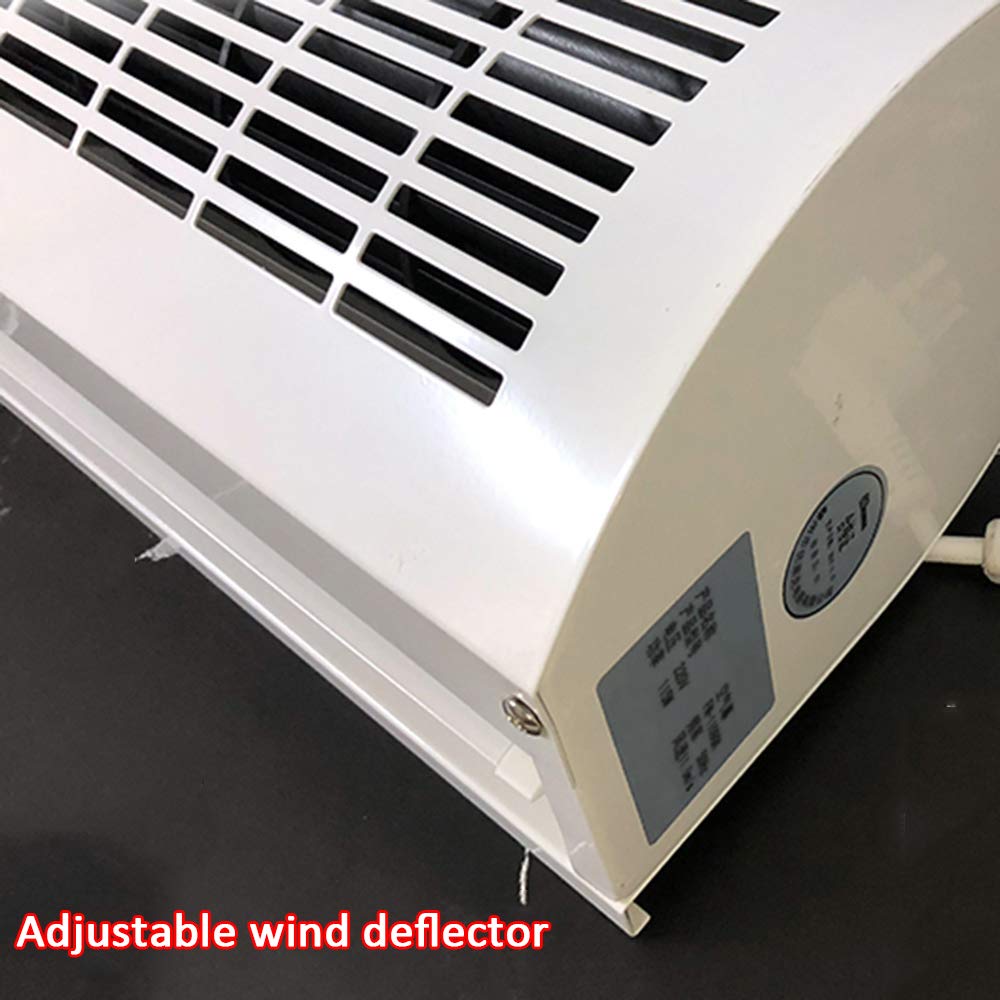 Commercial High Air Volume Low Noise Two-Speed Adjustable Air Curtain with Remote Control & Wind Direction Adjustment - Energy Efficient Solution for Store Entrances, Warehouses & Restaurants
