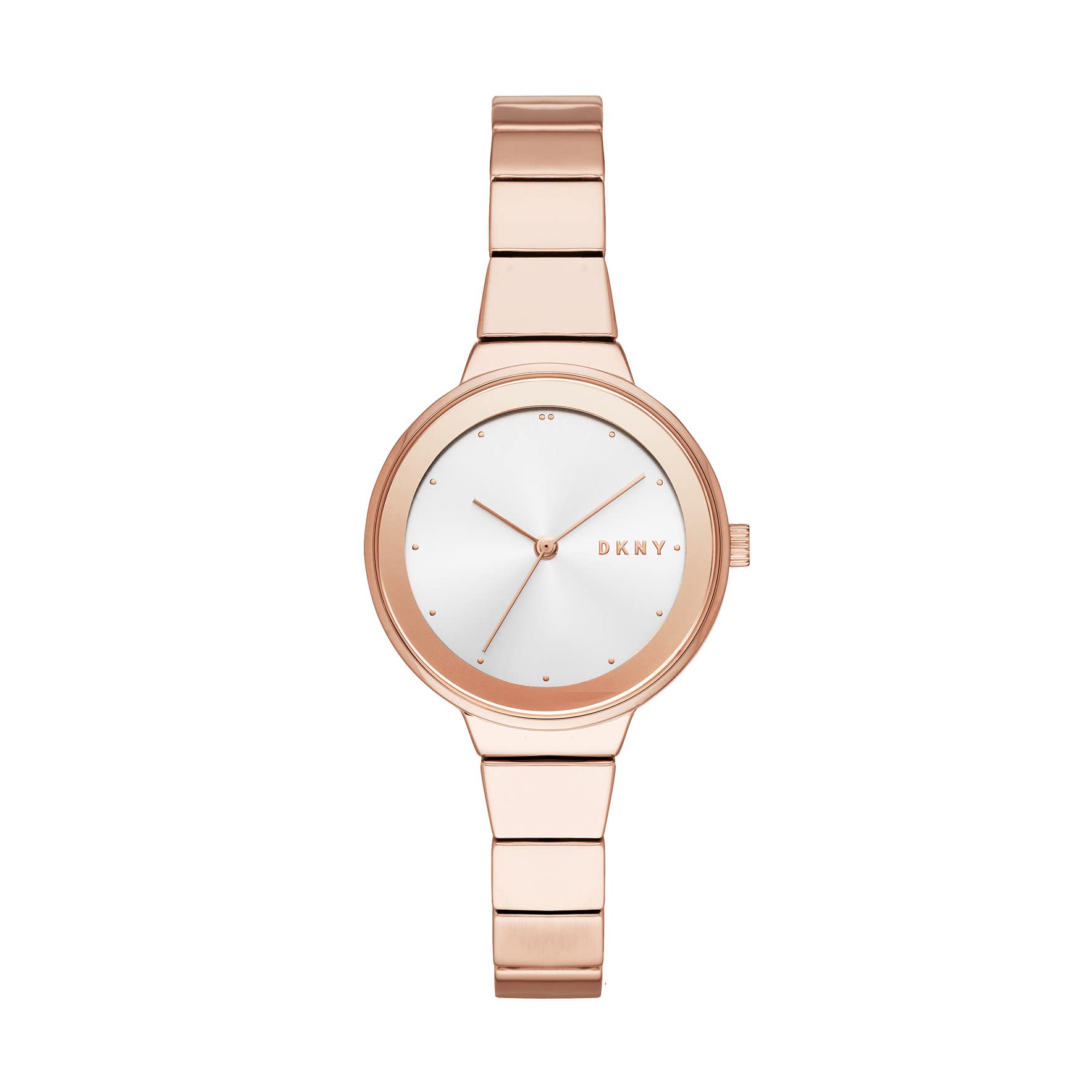 DKNY Women's Astoria Stainless Steel Quartz Watch with Silver-Tone Bracelet - Elegant Fashion Accessory for Work, Party & Everyday Wear