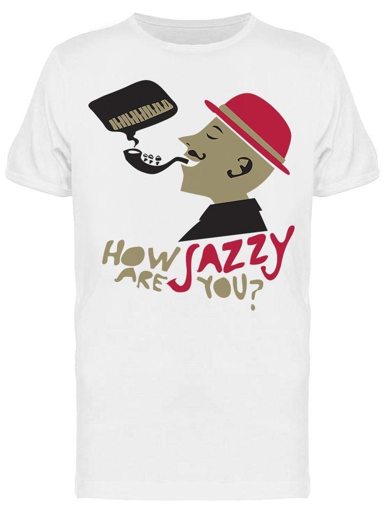 Vintage Jazz Quote Poster Graphic T-Shirt for Men - Cool Music Inspired Tee for Concerts, Casual Wear & Gifts
