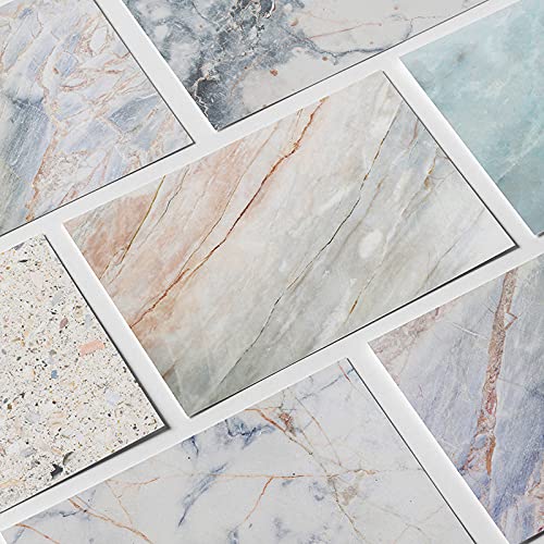 Gisela 8.2x5.5 Inch Single Sided Marble Texture Photography Backdrop - 21x14cm Card Paper Tabletop Background for Food, Jewelry, Cosmetic & Small Product Photography - Perfect for Instagram, Etsy & Amazon Product Shoots