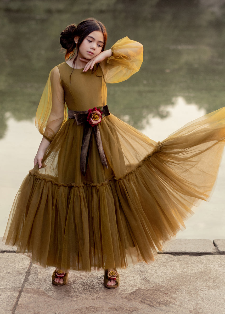 Tianna Dress in Bistre - Elegant Women's Casual Dress for Summer, Fall, Date Night & Special Occasions | Comfortable & Stylish Fashion