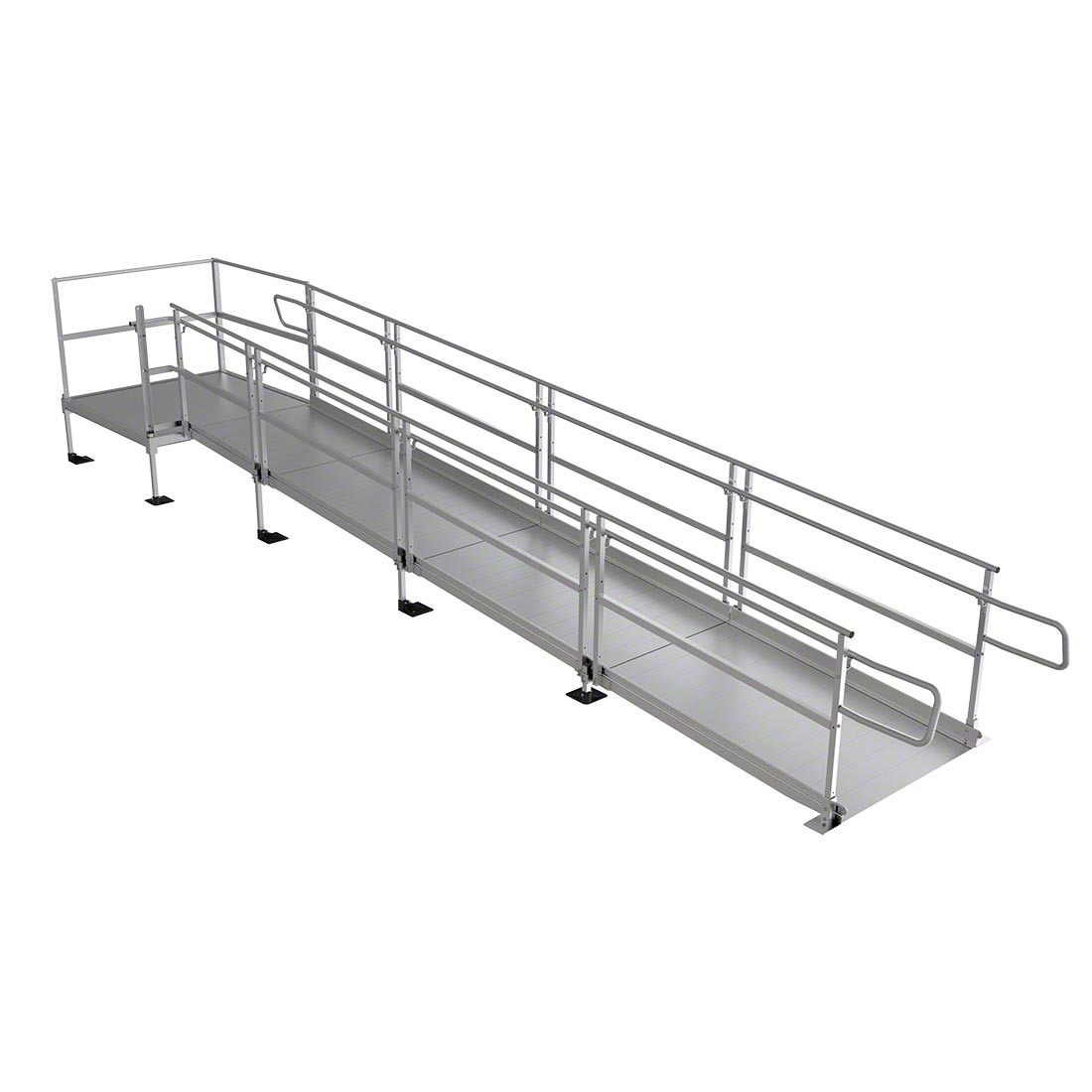 Pathway 3G Modular Ramp System - Heavy Duty Aluminum Wheelchair Ramp for Home & Business Access - Perfect for Steps, Doorways & Vehicles