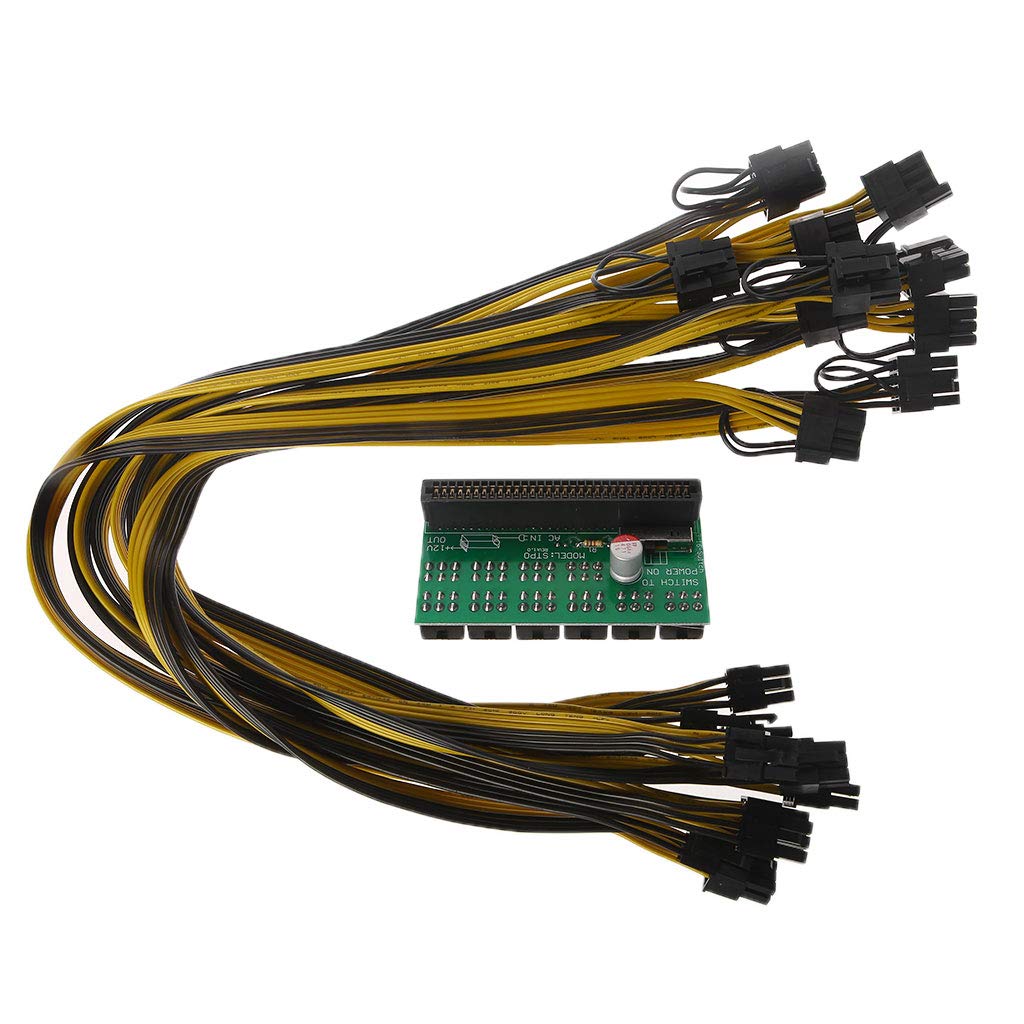 6+2Pin PCIe Power Breakout Adapter Board for Server Computer & GPU - High Efficiency Power Converter with Stable Voltage Output - Perfect for Mining Rigs, Gaming PCs & Data Centers