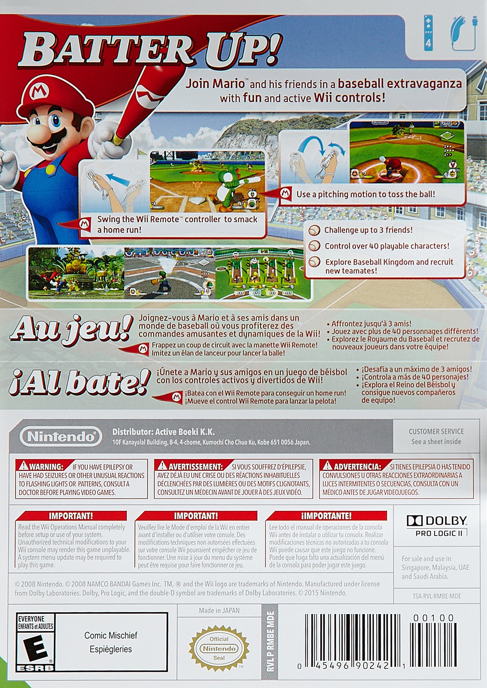 Nintendo Selects: Mario Super Sluggers - Baseball Video Game for Wii | Family-Friendly Sports Game for Kids & Adults | Perfect for Game Nights & Parties
