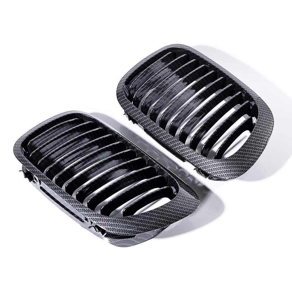 Astra Depot Carbon Fiber E46 Kidney Grille Compatible with 1999-2002 BMW 325Ci 330Ci 2-Door Coupe - Upgrade Your BMW's Front Grille for Enhanced Style & Performance