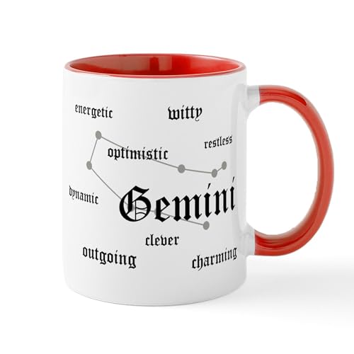 White/Red Inside - Gemini Mug