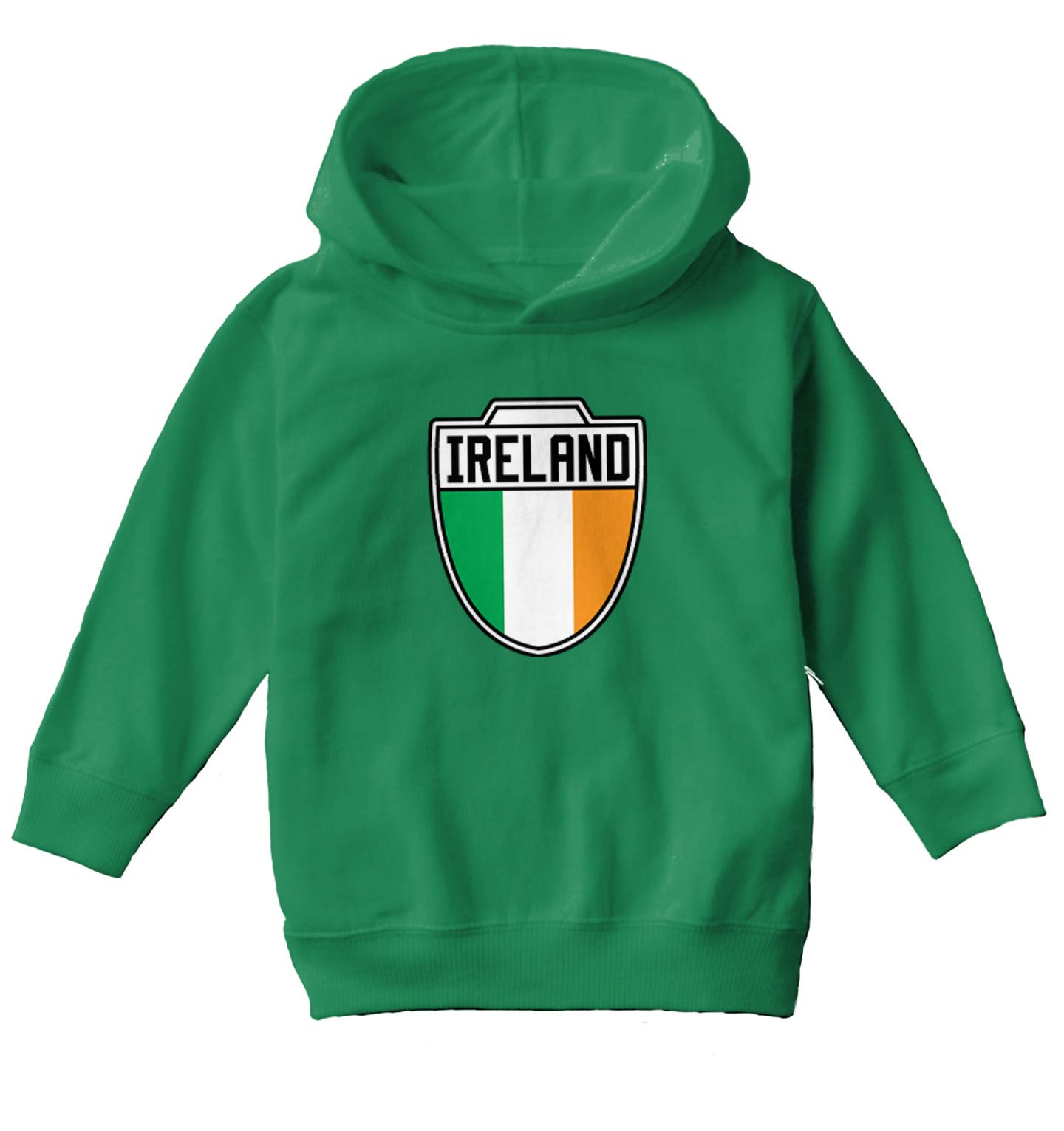 Ireland Soccer Jersey Fleece Hoodie for Toddler & Youth - Comfortable & Warm Pullover for Kids Soccer Fans, Game Day & Outdoor Activities
