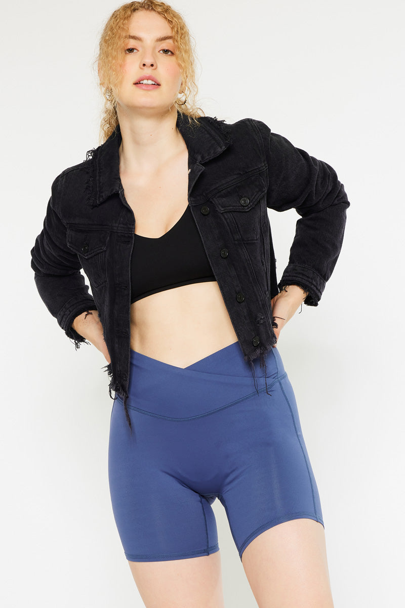 Neptune Mid Rise Active Shorts for Women - High Waist Yoga Running Workout Shorts with Pockets - Perfect for Gym, Jogging, and Lounge Wear