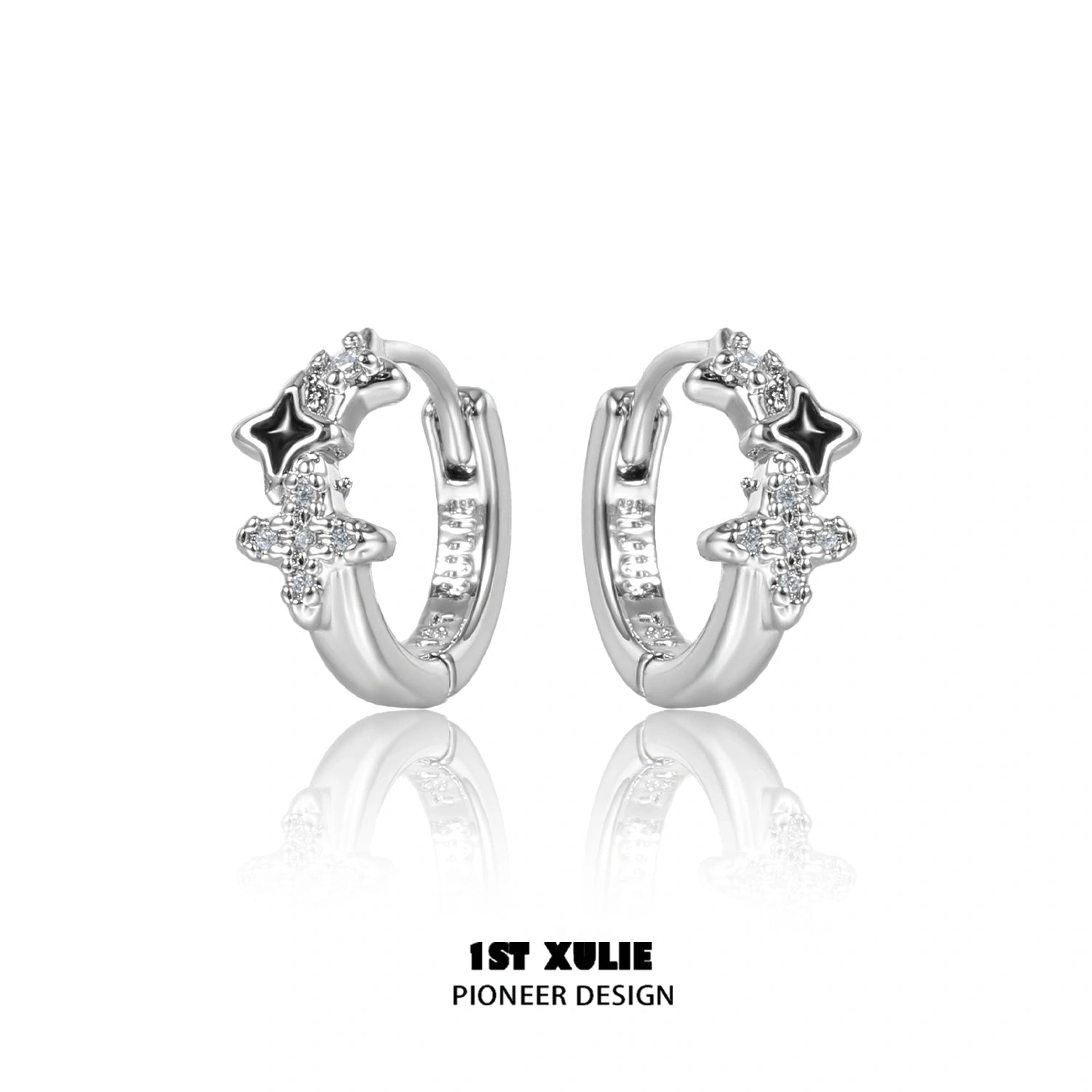 Star Trails S925 Sterling Silver Butterfly Ear Clips Earrings™ - Elegant Butterfly Stud Earrings for Women, Hypoallergenic Jewelry Gift for Her - Perfect for Parties, Weddings & Everyday Wear