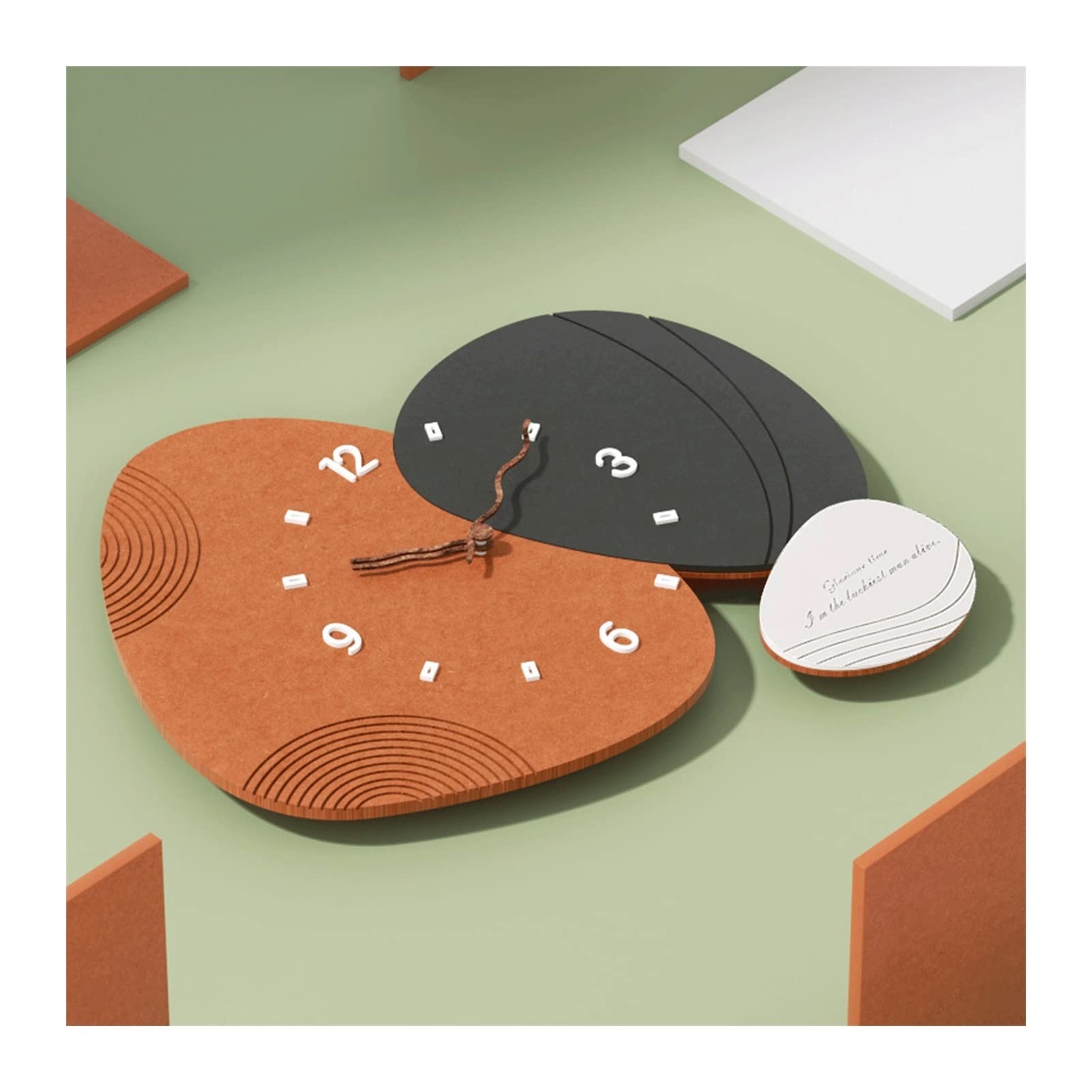 TOMYEUS Modern Wall Clock - Silent Quartz Clock for Living Room, Bedroom, Dining Room - Stylish Home Decor & Wall Art - Perfect for Home, Office, and Gift Giving