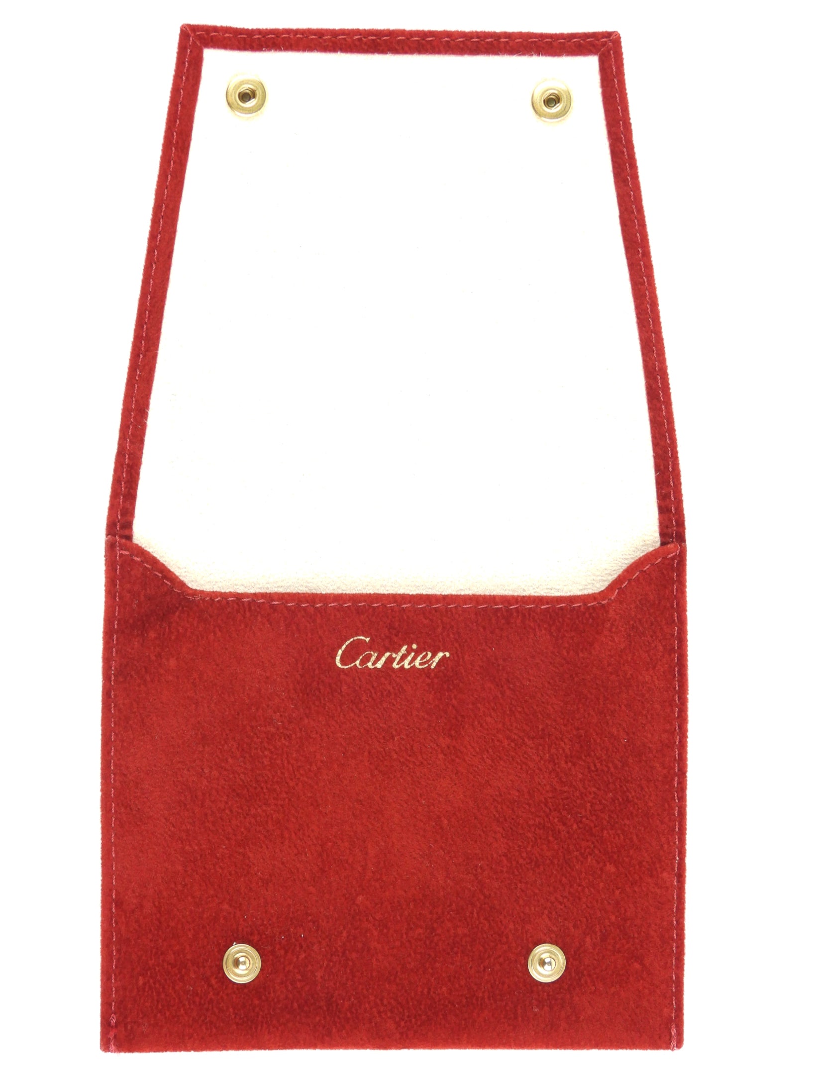 Luxury Cartier Red Jewelry Travel Pouch & Watch Bracelet Storage Case - Perfect for Travel, Gift Box & Jewelry Organization