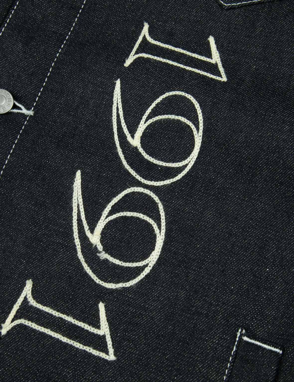 Western Style Embroidered Denim Jacket for Men & Women | Vintage Logo Design | Perfect for Casual Outfits, Streetwear & Fall Fashion