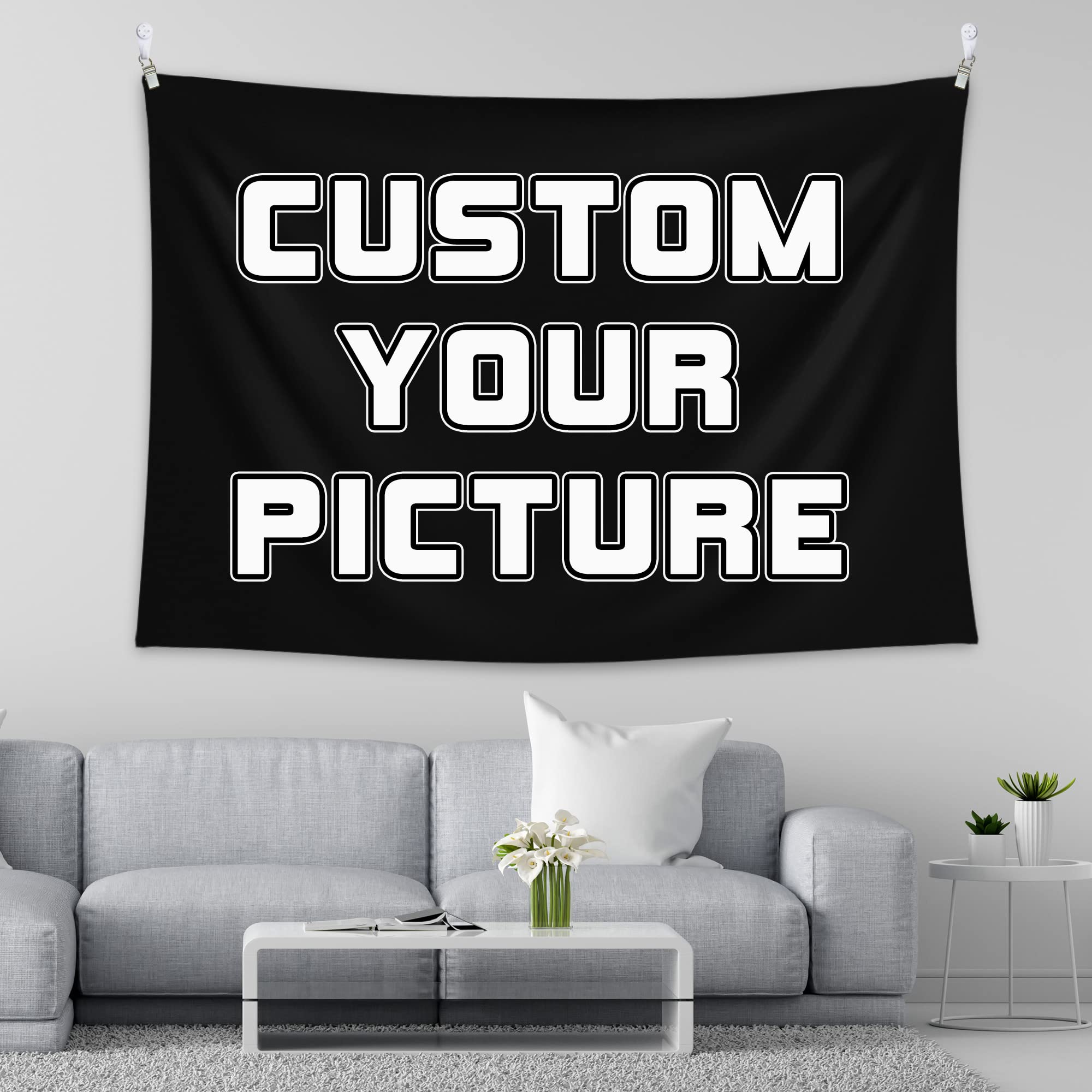 Custom Tapestry Wall Hanging - Personalized Photo Tapestry with Upload Images | 39