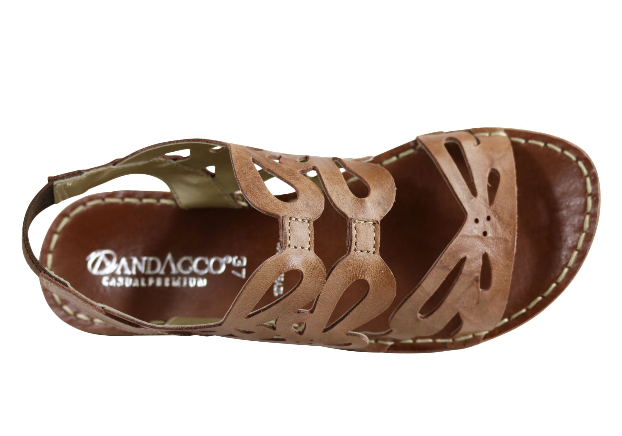 Andacco Desiree Women's Comfortable Flat Leather Sandals - Handmade in Brazil - Perfect for Beach, Vacation & Summer Outfits