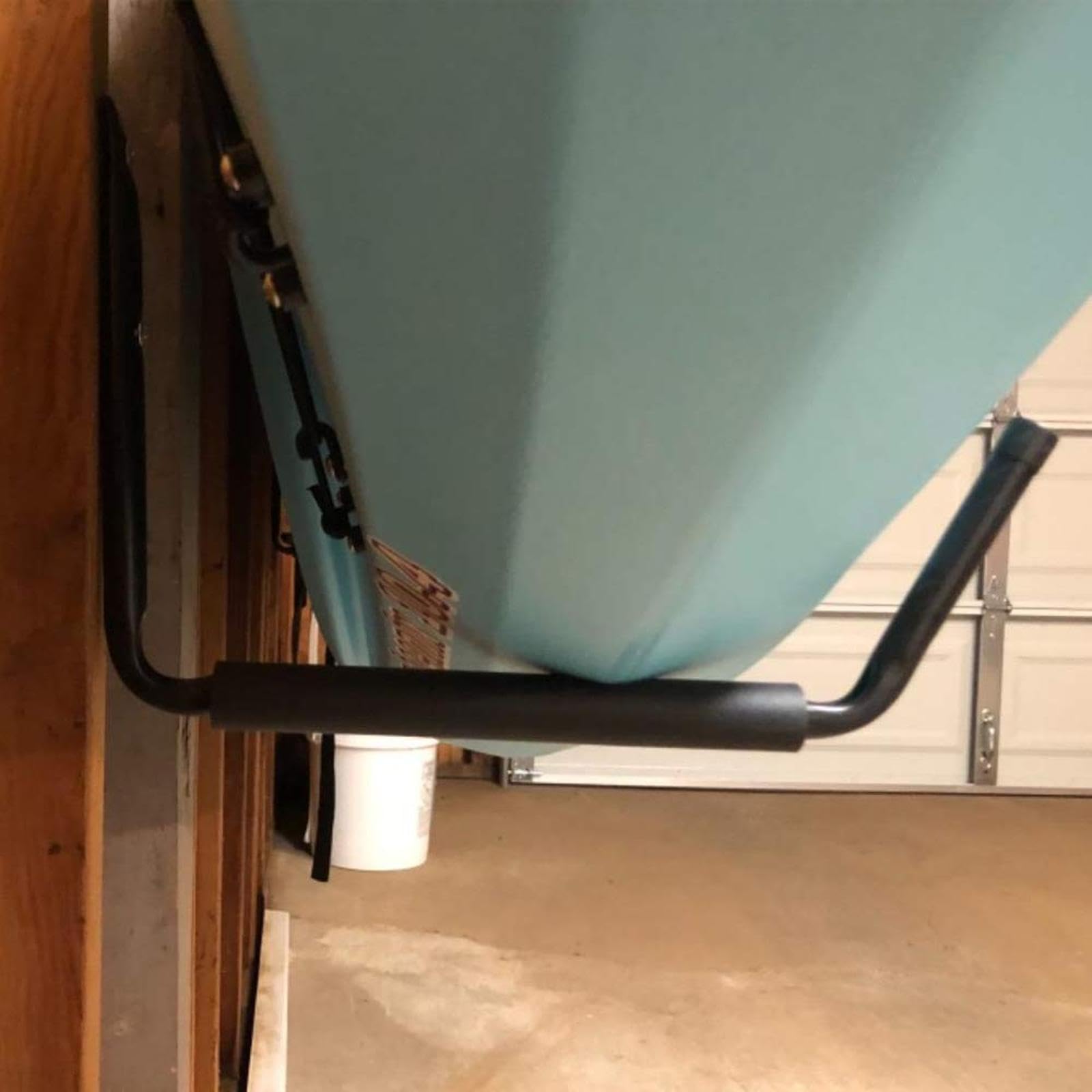 Heavy Duty Garage Hooks 4 Pack - Wall Mounted Tool Hangers for Ladders, Bikes, Ropes & Yard Tools - Includes 8 Screws & 8 Bolts - Perfect for Garage, Shed & Workshop Organization