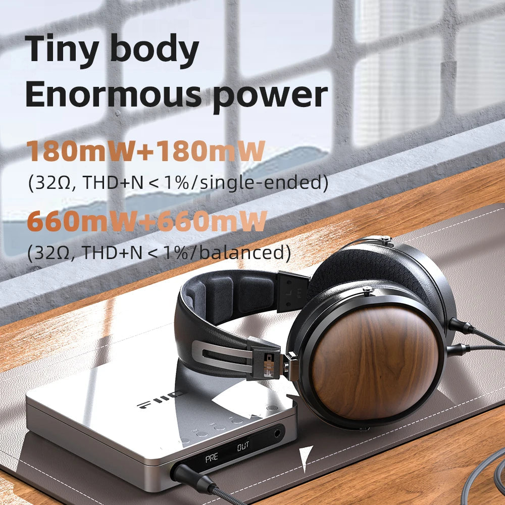 FiiO DM13 Portable CD Player with Hi-Fi Stereo Sound - Perfect for Home, Car, and Travel Music Listening