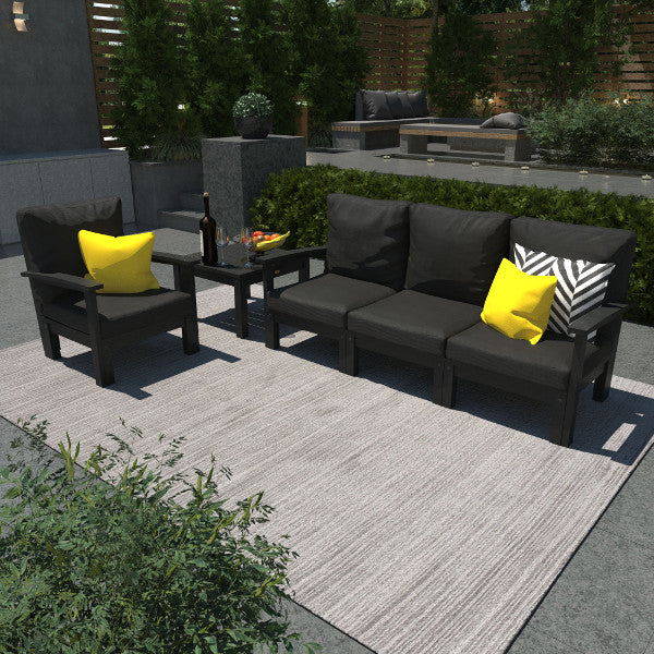 Custom Deep Seating Sofa Set with Chair and Side Table - Modern Living Room Furniture for Comfortable Lounging & Relaxation