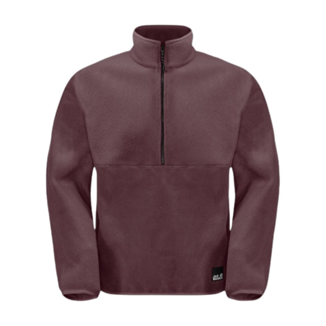 Jack Wolfskin Osloer Half Zip Men's Fleece Jumper - Warm & Comfortable Outdoor Pullover for Hiking, Camping & Casual Wear