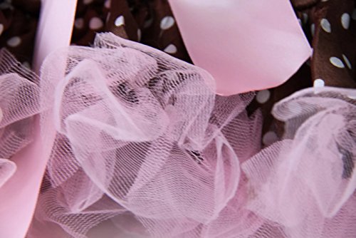Brown and Pink Polka Dot Tutu Skirt for Girls - Perfect for Ballet, Dance Recitals & Birthday Parties