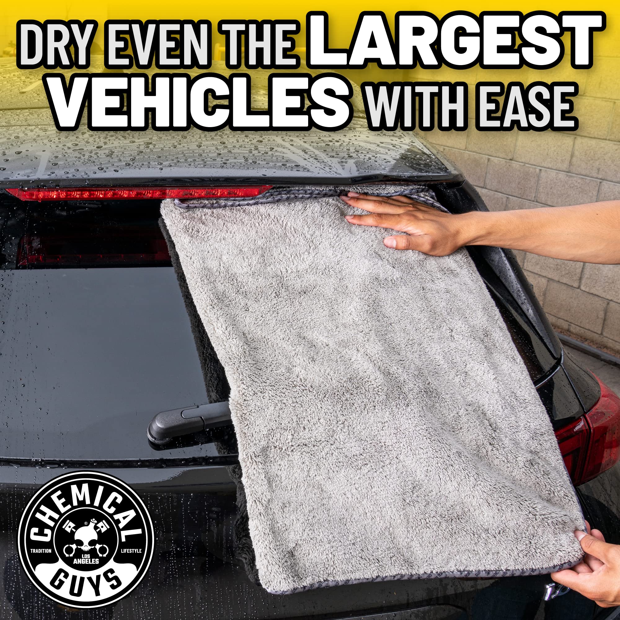 Chemical Guys Woolly Mammoth Large Microfiber Towels - Super Absorbent & Ultra Soft Car Detailing Towel (35
