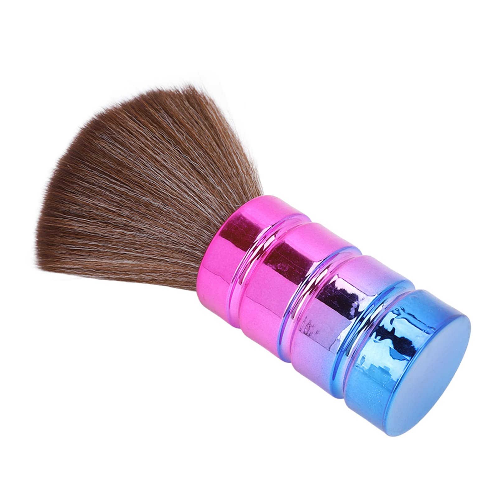 Professional Neck Duster Brush for Barbers & Home Use - Salon-Grade Electroplated Nylon Bristles, Compact & Ergonomic Design - Perfect for Haircut Cleaning, Styling & Salon Maintenance
