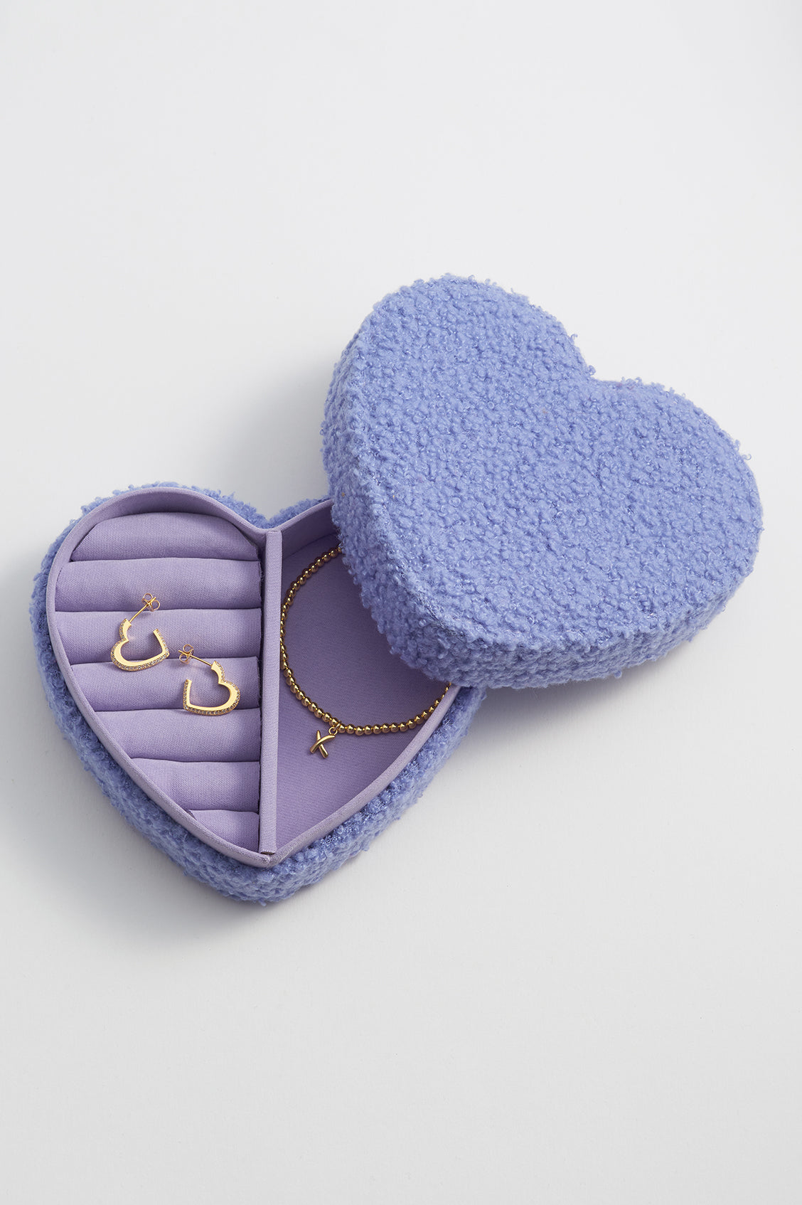 Elegant Heart-Shaped Jewelry Box for Women - Perfect for Necklaces, Rings & Earrings - Romantic Gift for Valentine's Day, Anniversary & Birthday